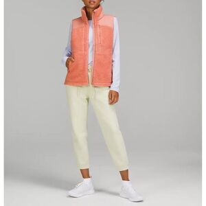 Lululemon Textured Fleece Full Zip Vest sz 14